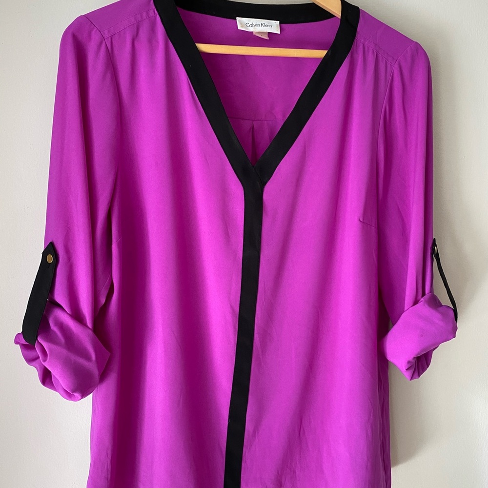 Calvin Klein Magenta Blouse